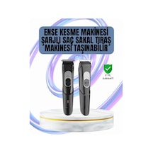 Ergonomik Tasarımlı, 3 Taraklı Profesyonel Şarjlı Saç Sakal Tıraş Makinesi 100 Dk