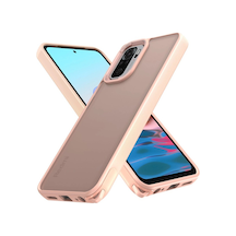 Redmi Note 10 Pro Kılıf Elegant Kapak - Pudra İtdark38274