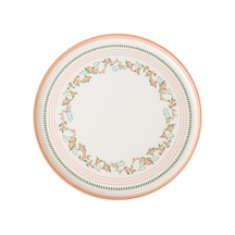 Keramika Çiçekli Servis Tabağı 8 Cm - 6 Adet Tarı beyaz