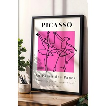 Pablo Picasso Au Paladis Des Papes Sergi Afişi 1956 Çerçeveli Tablo - Eklektik Tarz Duvar Dekoru