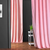 Evdepo Home Deniz Soft Pileli Fon Perde Pembe
