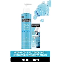 Neutrogena Hydro Boost Jel Temizleyici 200 ML + Hydro Bost Hyalüronik Asit Konsantre Serum 15 ML
