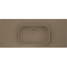 Real Stone Pure Etajerli 70x50 Cappucino Granit Banyo Lavabosu Cappuccino