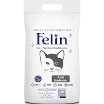 Felin Aktif Karbonlu Topaklaşan İnce Bentonit Kedi Kumu 15 KG