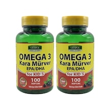 Vitapol Omega 3 Çoçuk Balık Yağı Kara Mürver 2 x 100 Softgel