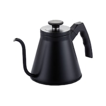 Epinox Barista Kahve Gooseneck Kettle - Çelik Kahve Demleme Dripper Kettle - İndüksiyonlu - Paslanmaz Çelik - Siyah, Slim - 1200 Ml Sku: Smg8690010552488