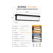 24w Uzun Cunda Led Duvar Aplik 3000k Günışığı Modern Şık Dış Mekan Ve İç Mekan Aydınlatma,duvar Lambası,kapı Girişi, Çok Şık Bahçe Duvar Led Aplik Günışığı-3000k