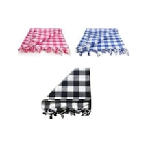 Asorti Otantik Sofra Bezi Piknik Masa Örtüsü 140cmx140cm Beyaz - 85308698 Beyaz