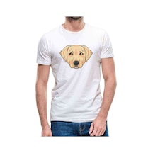 Dog Head Köpek Baskılı Beyaz Erkek Tshirt (534485734)