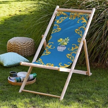 Bluehomeconcept Adawall Blue Lemon Katlanabilir Şezlong