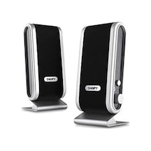 Sn-820 2.0 Lcd İnce Tasarım Usb Speaker, Siyah/gümüş