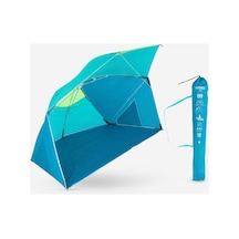 Decathlon Plaj Şemsiyesi / Gölgelik - Spf50+ - 3 Kişilik - Mavi / Sarı - Iwiko 180 Mavi / Sarı