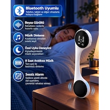 Sessiz Alarm Özellikli Bluetooth Hoparlör Yastık Altı Uyku Cihazı Doğal Ses Ve 8 Saat Kesintisiz Müz