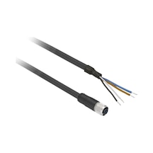 Telemecanique Sensors , Xzcp1141l5 , Kablolu Konnektör Düz Dişi M12 4pim Pur 5m