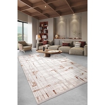 Youdayhomecollection Valoria-bej/kahve - Salon,oturma Odası Ve Koridor Halısı-robot Süpürgeye Uyumlu-kolay Temizlenebilir - 160x235 Çok Renkli