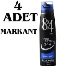 8x4 Markant Pudralı Erkek Sprey Deodorant 4 x 150 ML