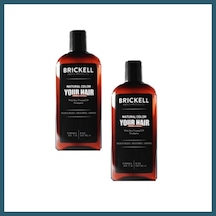 Bezos Brickell Erkeklere Için Saç Sakal Beyazlık Giderci Renklendirci Bakım Şampuanı 300 Ml 2 Adet Ob
