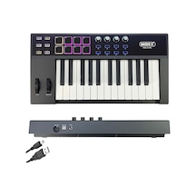 Midex Midi-25 PRO Midi Klavye 25 Tuşlu Midi Keyboard 8 Pad