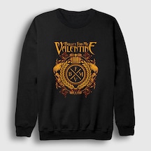 Presmono Unisex Bridgend Bullet For My Valentine Sweatshirt Siyah