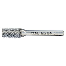 Cone Cone B Tipi Alın Kesmeli Silindirik Düz Karbür Kalıpçı Frezeleri 10mm