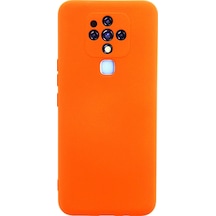 Uryport Tecno Camon 16 Kılıf Nano İçi Kadife Silikon - Turuncu