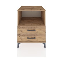 Kronos Komodin Tek Raflı 2 Çekmeceli 60x59x80 Çam-çam Atlas Çam