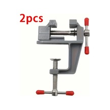 Fochsia 2 Adet Mini Mengene Dıy Aleminyum Masa Kelepçesi Hızlı Sabitleme