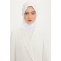 Armine Düz Twill Eşarp - Beyaz 147 - Beyaz 147