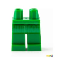 Minifigür Parçaları: Legs, Bacak, Ayak: 970c00 Bright Green - Parlak Yeşil