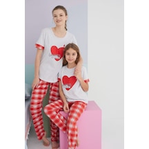 Siyah İnci Pamuklu Örme Pijama Takım 24117039 Çok Renkli
