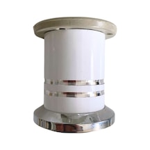 Düz Şeritli 8cm Alüminyum Ayak Mobilya Masa Ve Dolap Ayağı Beyaz 8cm