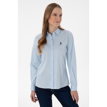 U.s. Polo Assn. Kadın Açık Mavi Gömlek Basic 50298091-vr003 Acık Mavı Açık Mavi