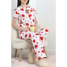 Seka Store Seka Alt Üst Aynı Pijama Takımı Beyazayı - 50079.1857. Çok Renkli