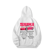 Brz Collection Unisex Oversize Fast And Furious Suki Hoodie Beyaz Beyaz Brz Collection Unisex Oversize Fast And Furious Suki Hoodie Beyaz Beyaz
