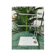 Mermer Ayaklı Metal Banyo El Havluluk Kağıt Havluluk Standı-37 Çok Renkli