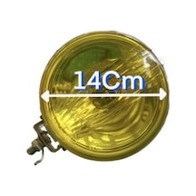 2 Adet Maxtel Sis Lambası Sarı Cam Arkası Metal Nikelaj JF 601 CY