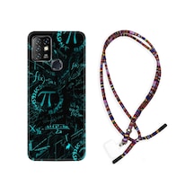 Infinix Hot 10 Kılıf Rasta Boyun Askılı Pi 1701 Siyah