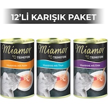 Miamor Karışık Yetişkin Kedi Çorbası 12 x 135 ML