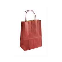 8x15x20 - 70 - Cm Kraft Büküm Saplı Kağıt Poşet 1 - Ece-umay - Adet Bordo