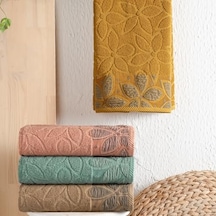 Home Dolce Jakarlı Havlu 70x140-hardal 4 Renk