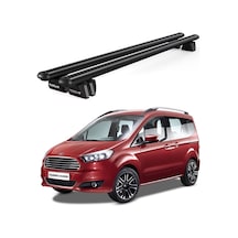 Pençe Ford Tourneo Courier 2014 Ve Sonrası Uyumlu Siyah Ara Atkı Port Bagaj Tavan Barı
