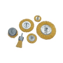 6057 Pimli Dairesel Çelik Tel Fırça Seti 6 Parça