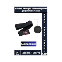 Premium El Göz Koordinasyonu Refleks Geliştirici Ayarlanabilir İpli Boks Antrenman Kafa Topu