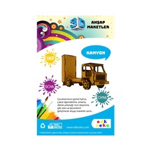 Ahşap Maket Kamyon Boya Ve Fırça