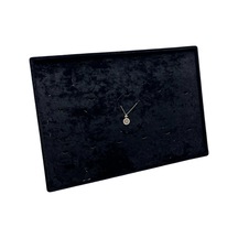 Yerli Üretim Bükreş Model Dikine Süet Kumaş Siyah 34-24 Cm Ayaklı Üçlü Set Tabla Stand