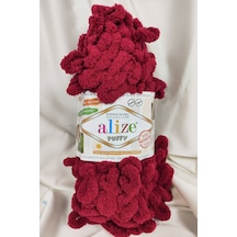 Puffy Vişne El Örgü İpi 100gr. 9mt. 5'li Paket - Renk: 107