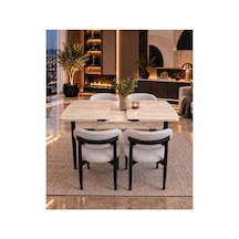 Sfm 80 X 130 Traverten Mutfak Masa Takımı Salon Takımı Masa Takımı Acıkgri - 924256561 Acıkgri
