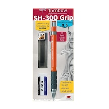 Tombow SH-300 Grip Mekanik Kurşun Kalem Okul Seti 0.5 Turuncu