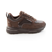Bambi Kahve Kahve Süet Kadın Sneaker K01313003072 Kahve Rengi