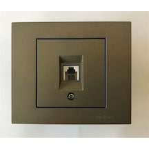 Grano Antrasit Numeris Telefon Prizi Cat3+çerçeve Dahil